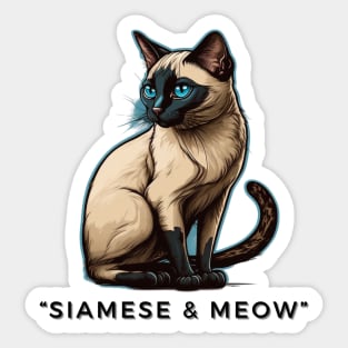 siamese&meow Sticker